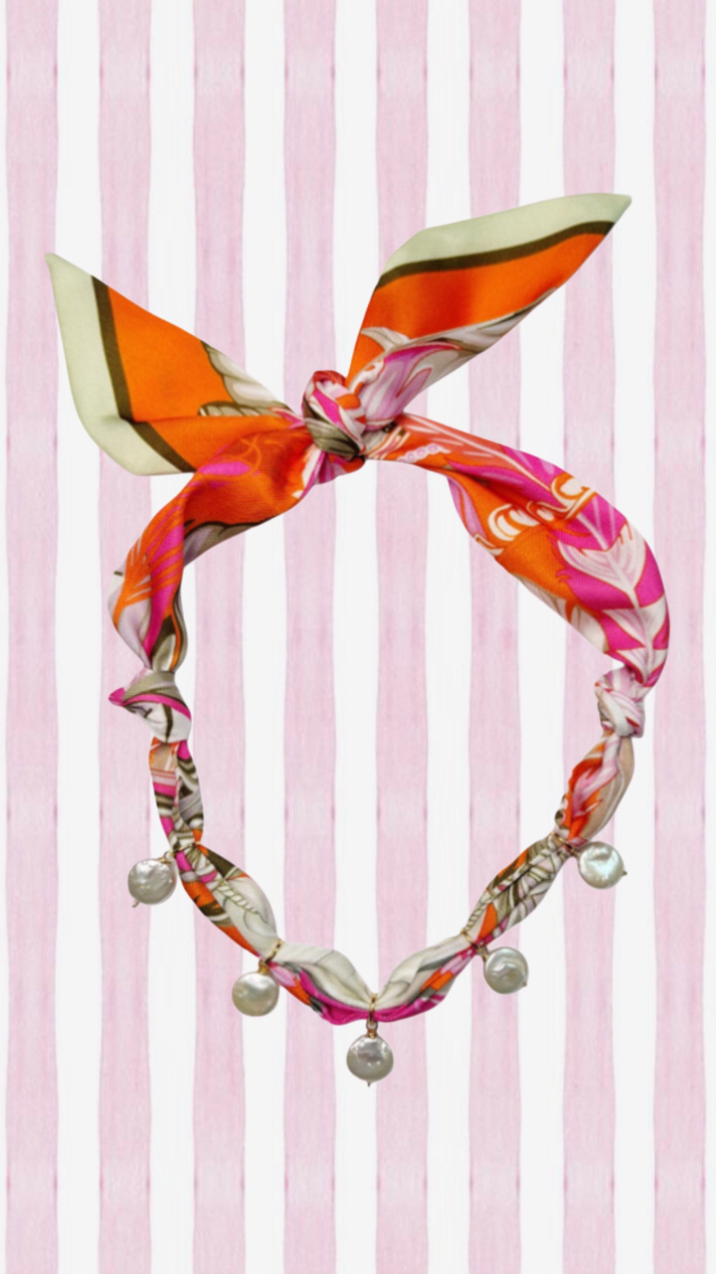 The Penny Pearl Scarf Necklace